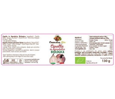 Cipollina in Agrodolce Biologica