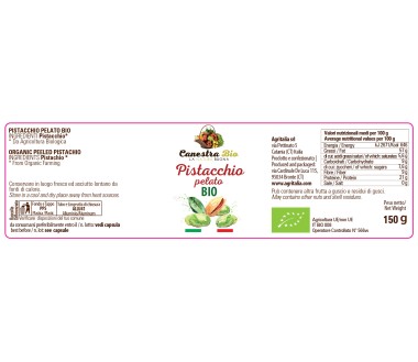 Pistacchio Pelato verde di Bronte DOP e BIO