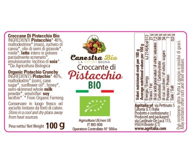 Croccante di Pistacchio Bio